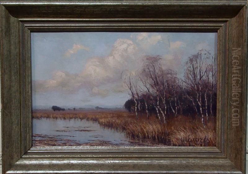 Landschap Met Berken Oil Painting by Arthur Erarts