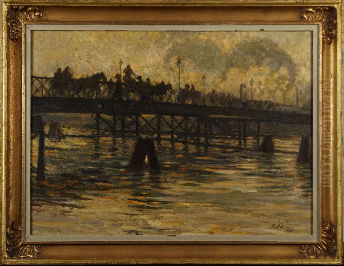 Motiv Fran Goteborg Oil Painting by Axel Erdmann