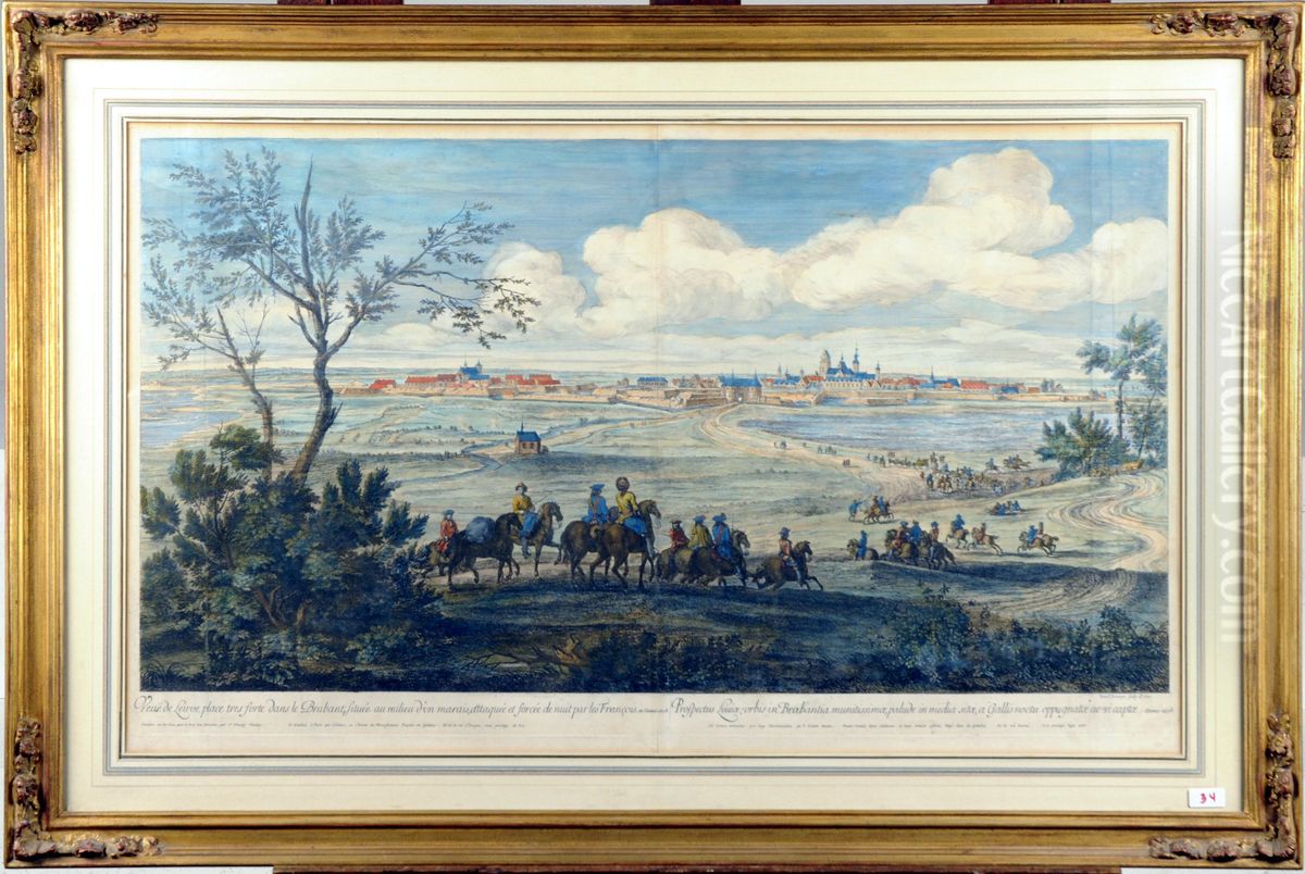 Le Siege De Louvain Oil Painting by Franz Ertinger