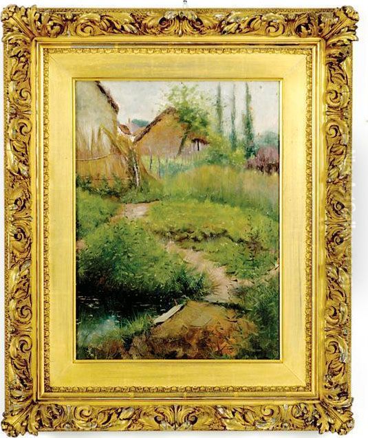 Lavair, Senlisse, France Oil Painting by Edward Frederick Ertz