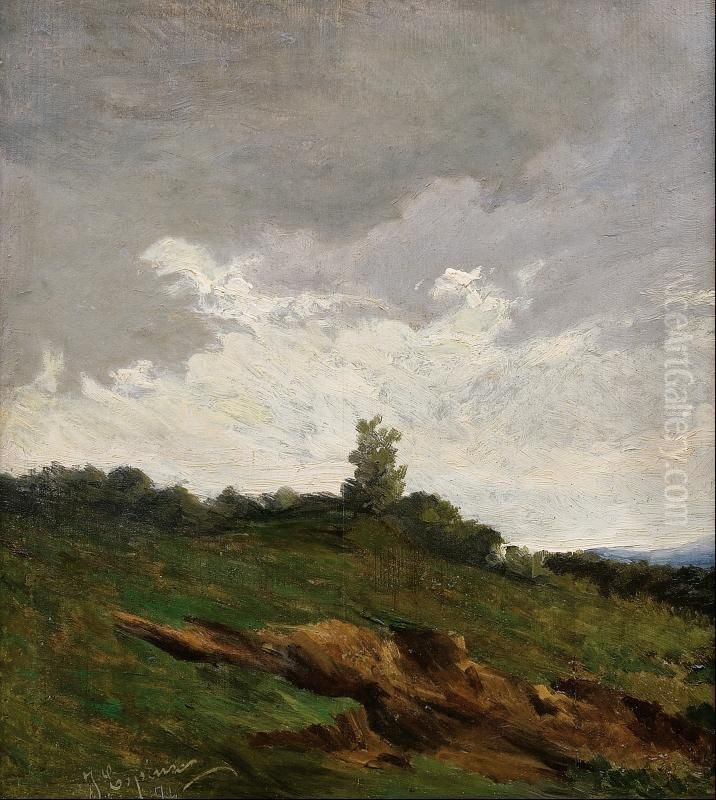 Paisaje Nublado Oil Painting by Juan Espina Y Capo