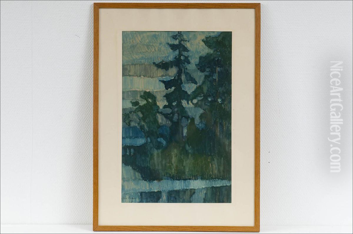 Kuusi -granen. Oil Painting by Jon Oscar Esti