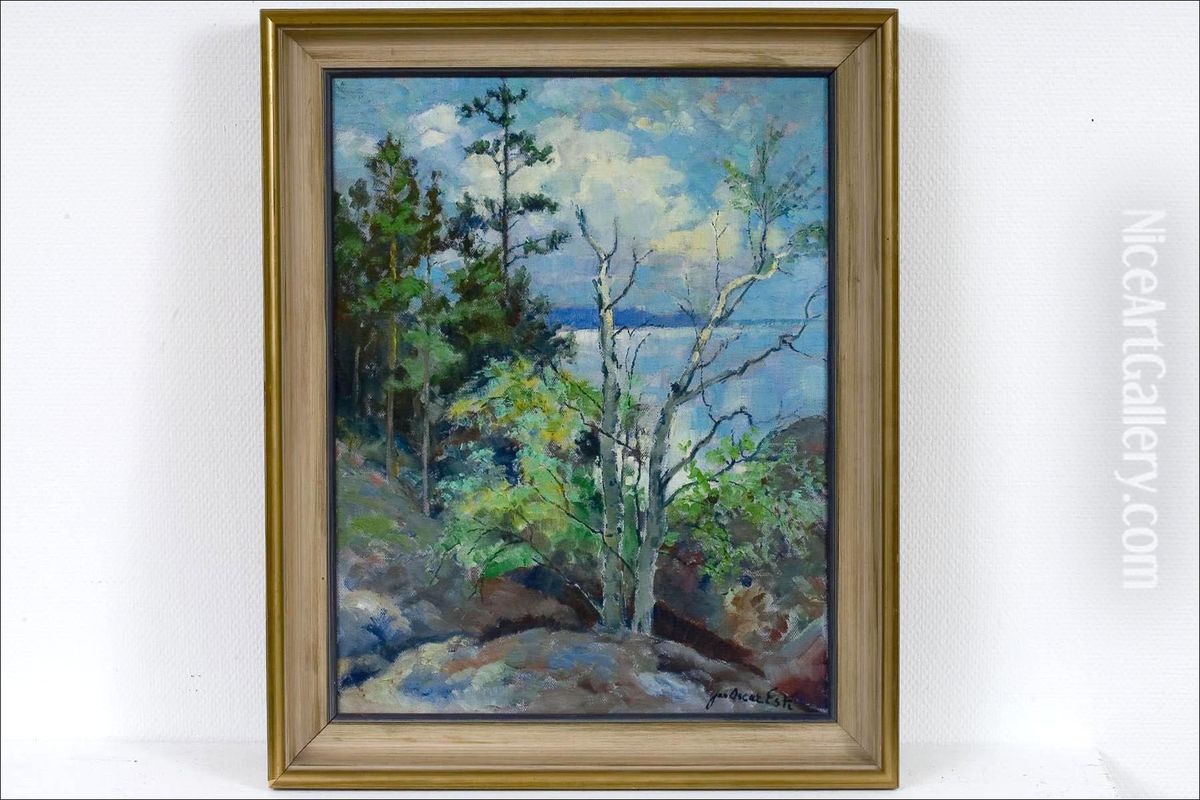 Vaivaiskoivu - Dvargbjork. Oil Painting by Jon Oscar Esti