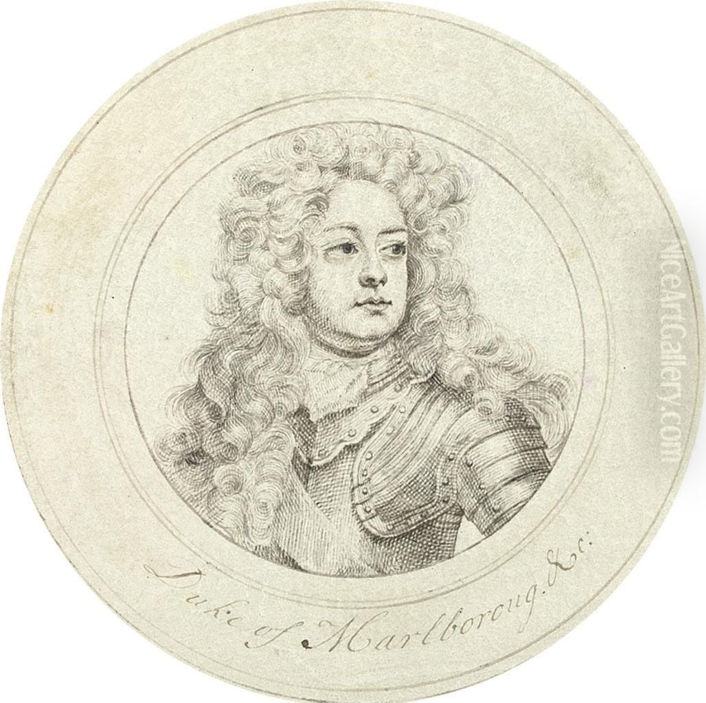 Portrait Of John Churchill Oil Painting by Joachim Faber