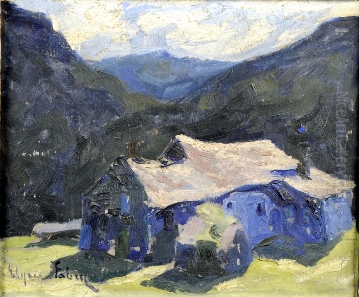 La Maison De Fange-naze Oil Painting by Elysee Fabry