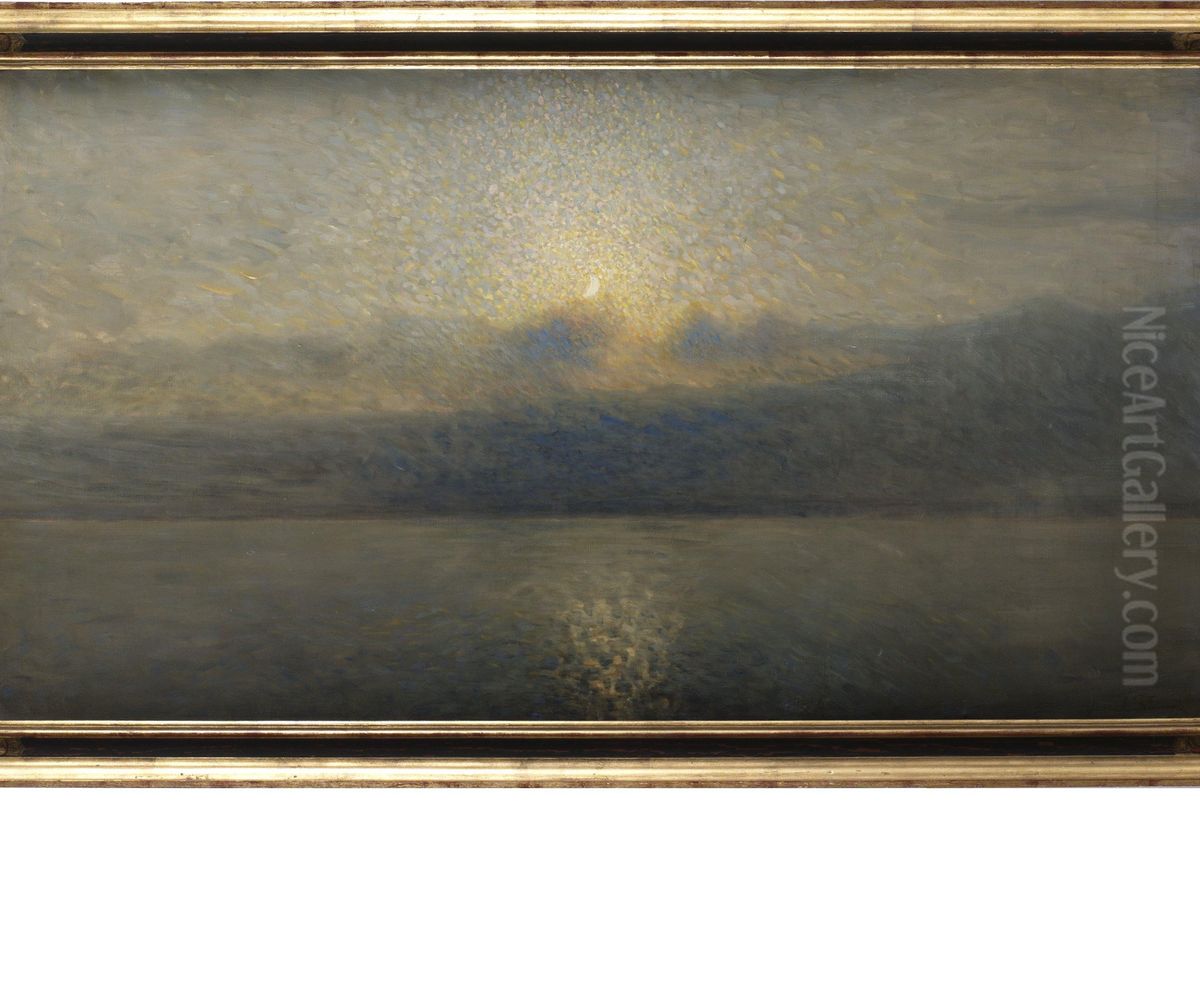 Skymning Oil Painting by Axel Fahlcrantz