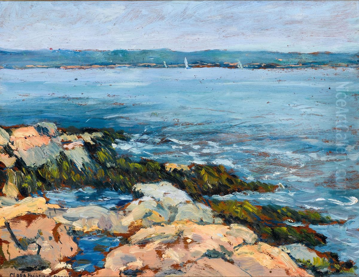 Coastal Landscape Oil Painting by Clara Fairfield Perry
