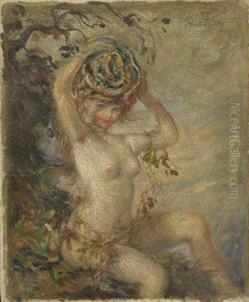 Jolie Jeune Femme Oil Painting by Abel Faivre