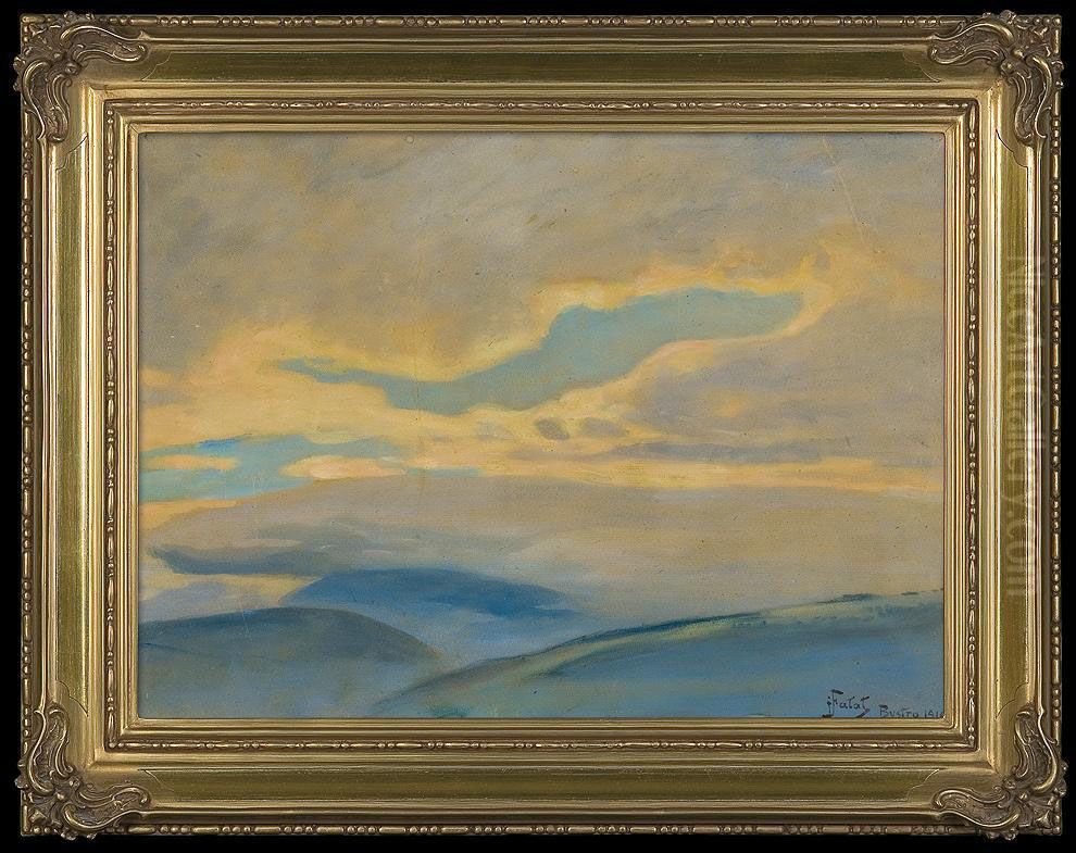 Mists. Bystra Landscape Oil Painting by Julian Falat