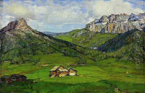 Paesaggio Montano Oil Painting by Alberto Falchetti