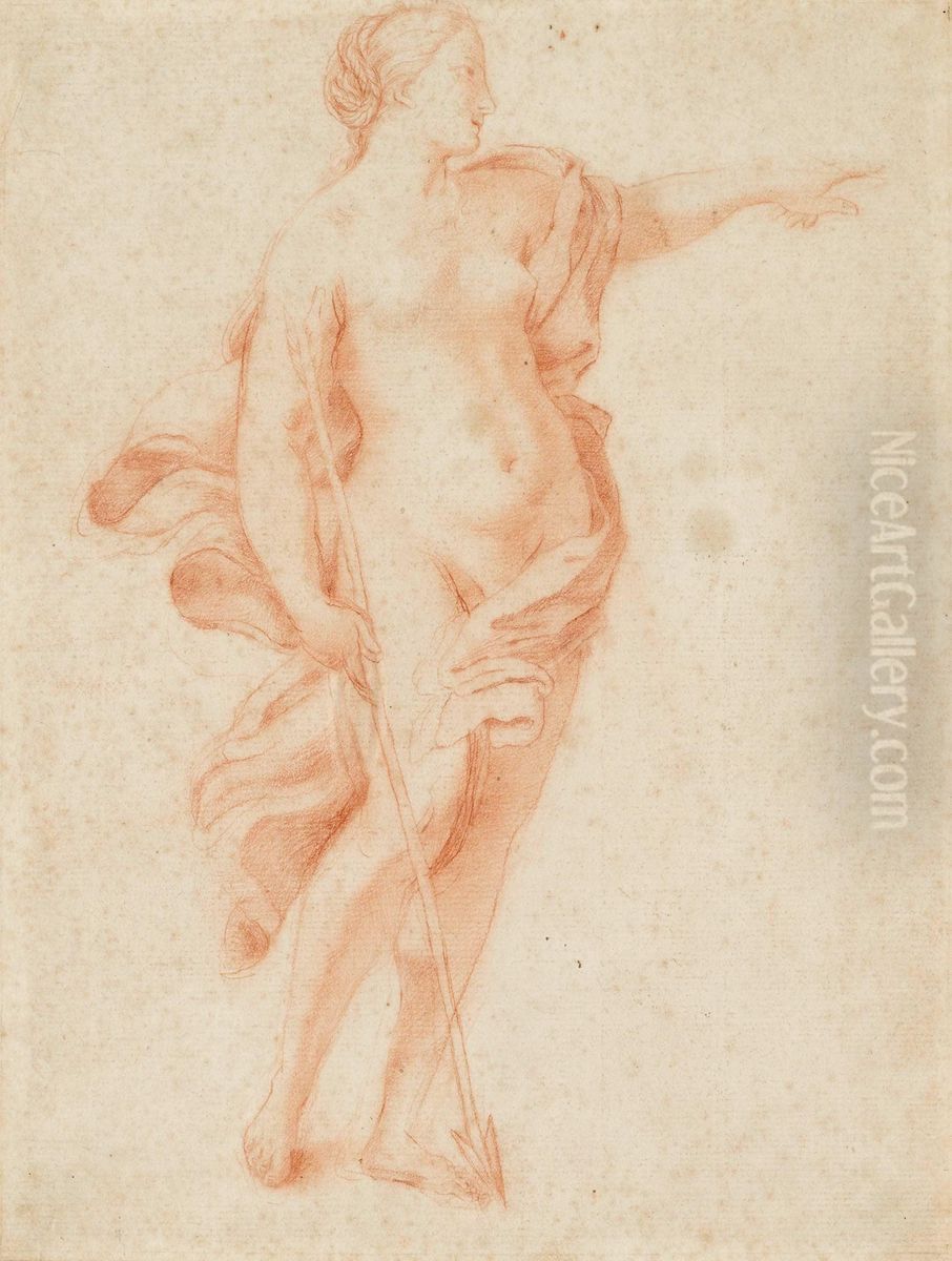 Diana Oil Painting by Etienne-Maurice Falconet