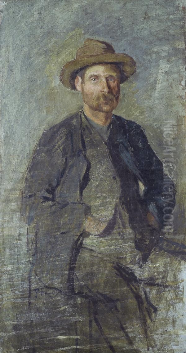 Contadino Oil Painting by Francesco Fanelli