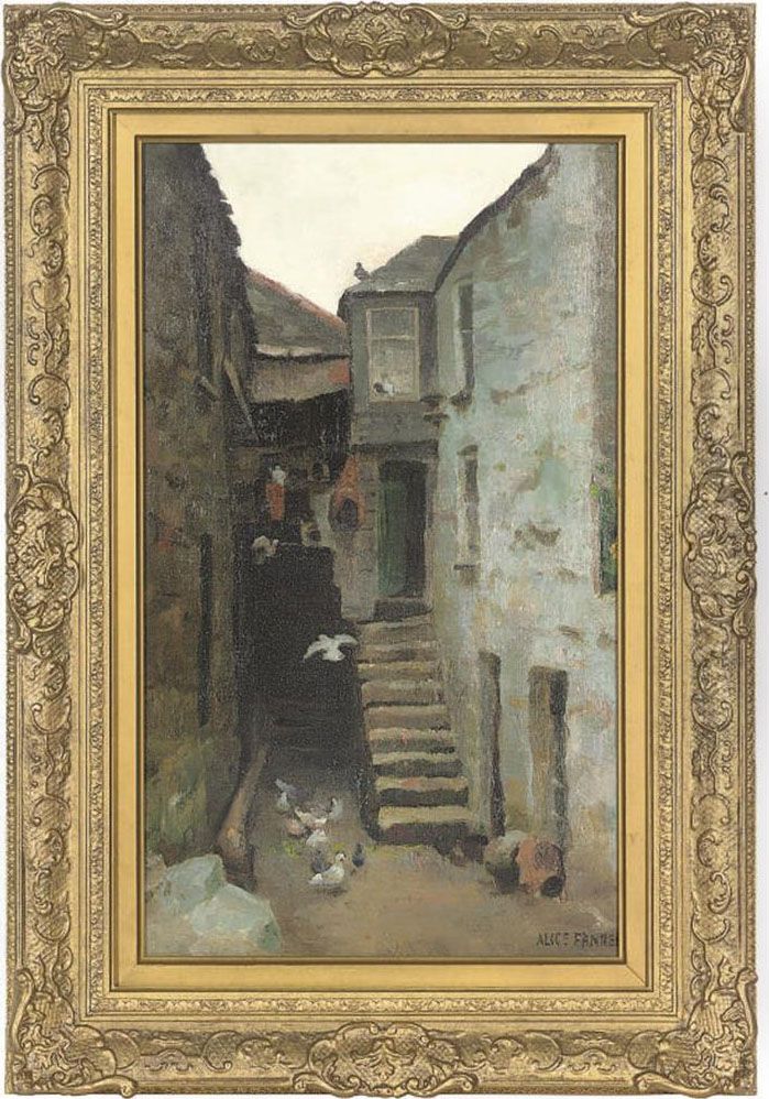 An Alley, St. Ives Oil Painting by Alice Taite Fanner