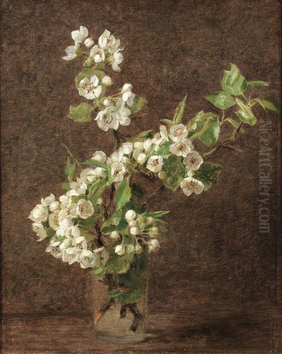Fleurs De Pommiers Oil Painting by Victoria Dubourg