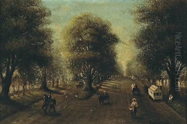 Old Alameda Avenue, San Jose Oil Painting by Fappersteen