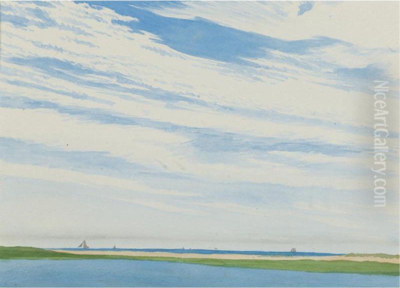 The Inlet Oil Painting by Henry Farrer