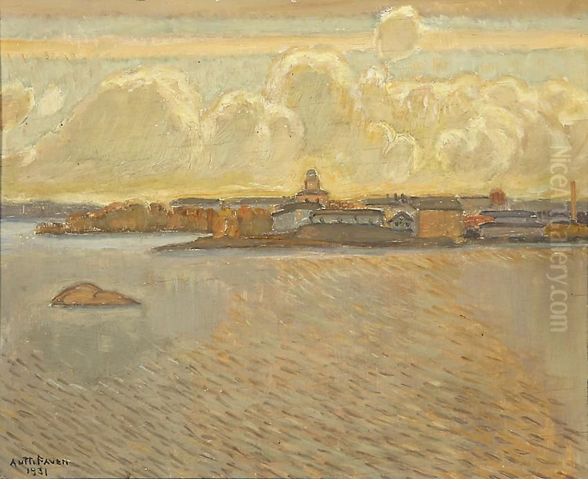 Suomenlinna Oil Painting by Antti Faven