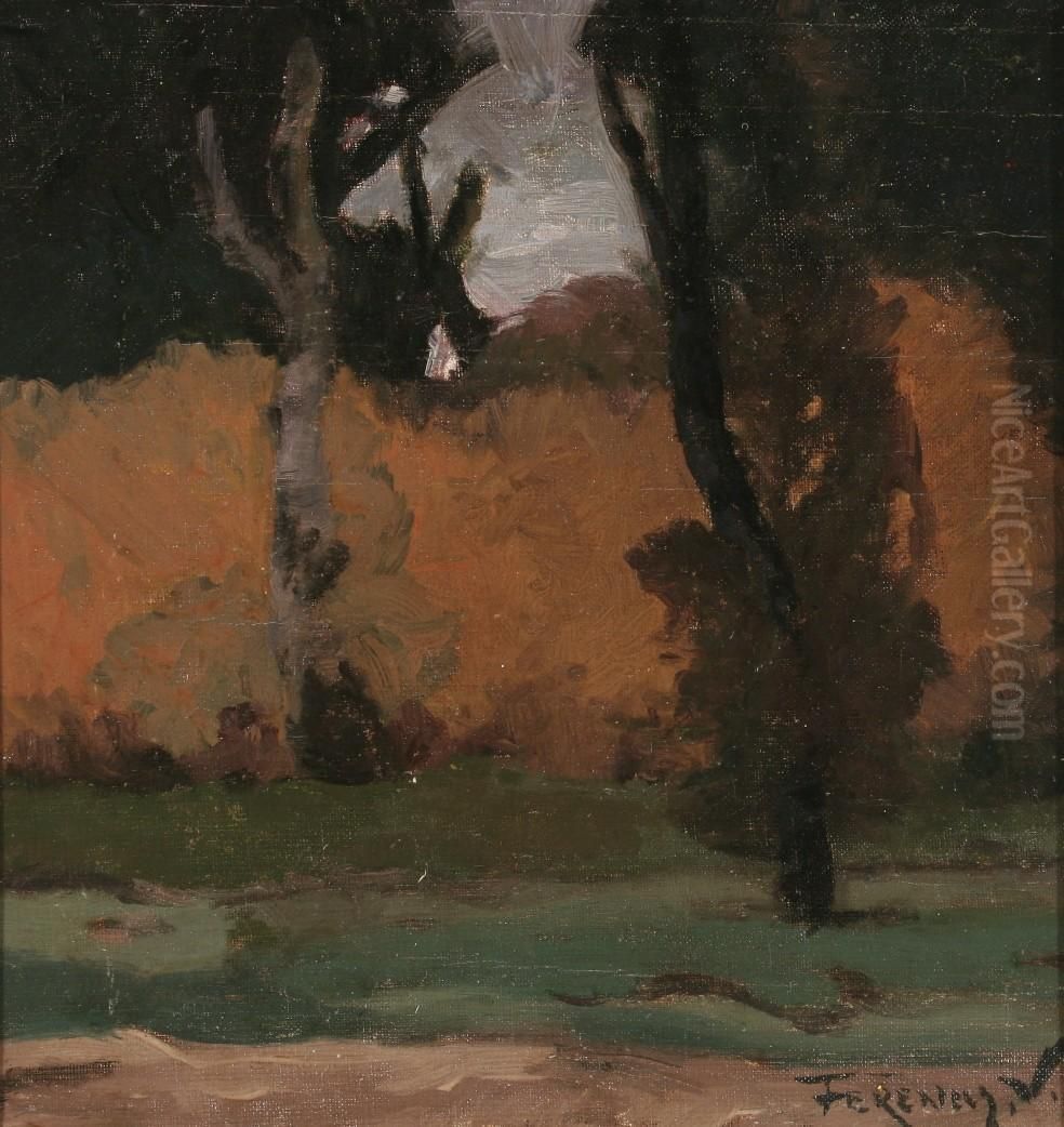 Patak Oil Painting by Valer Ferenczy