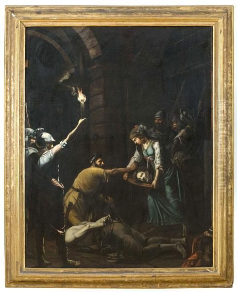 La Decollazione Di San Giovanni Battista Oil Painting by Francesco Fernandi