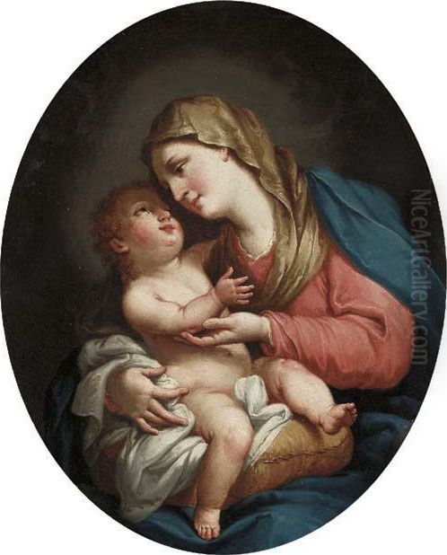 The Madonna And Child Oil Painting by Francesco Fernandi