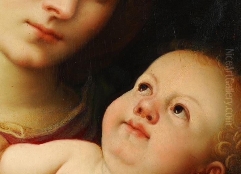 Madonna Mit Kind Oil Painting by Gaudenzio Ferrari