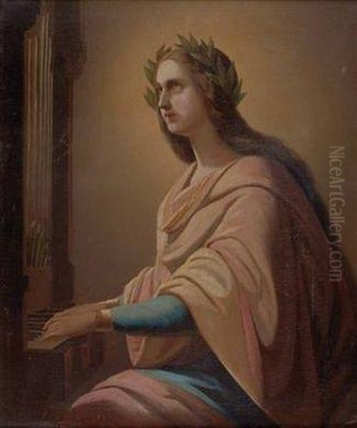 Die Hl. Cacilia Oil Painting by Anselm Friedrich Feuerbach
