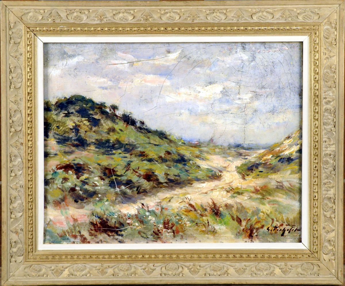 Les Dunes Oil Painting by Georges Fichefet