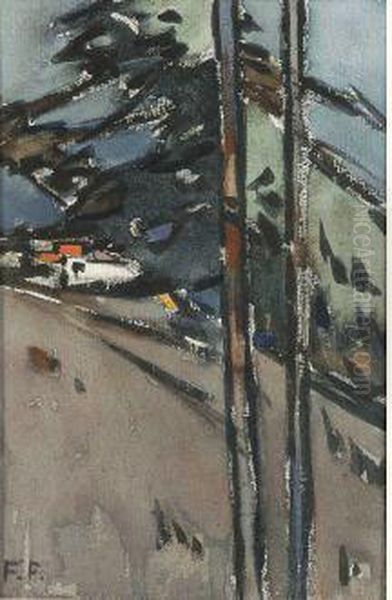 Dans Les Landes Oil Painting by Frederic Fiebig