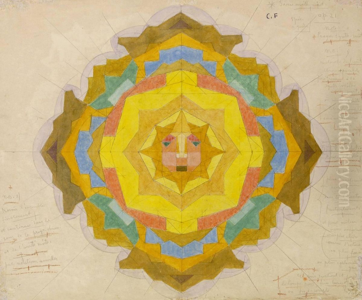 Cercle Chromatique Oil Painting by Charles Filiger