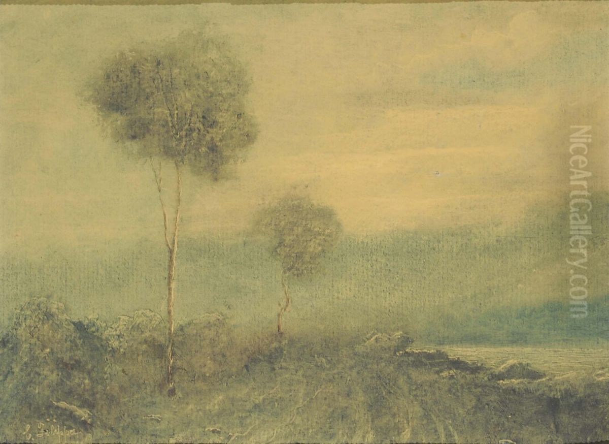 Paeseggio Oil Painting by Corrado Filippo