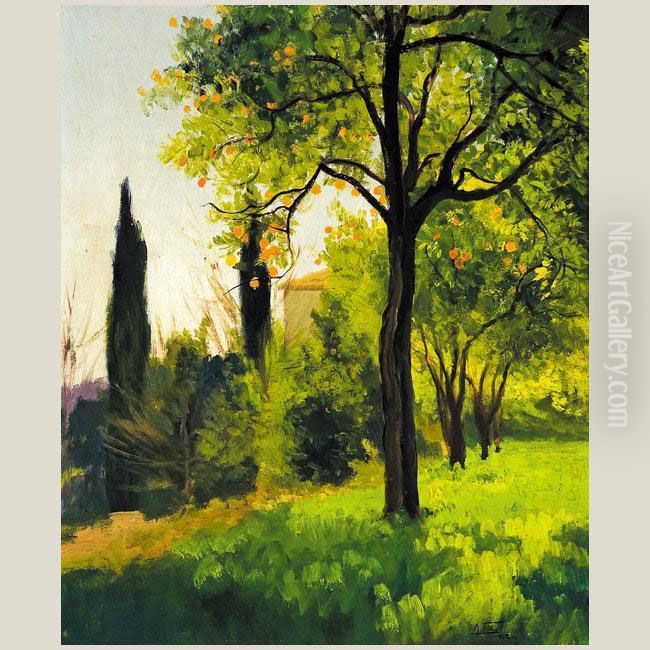 Naranjos Oil Painting by Antonio Fillol