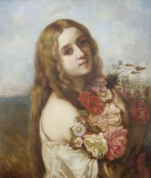 L'ete Oil Painting by Jules Fillyon