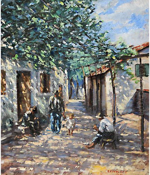 Passeggiata Oil Painting by Arturo Finazzer