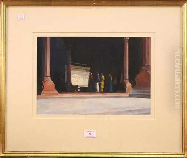 Before The Peacock Throne Oil Painting by John (Bishop of Salisbury) Fisher