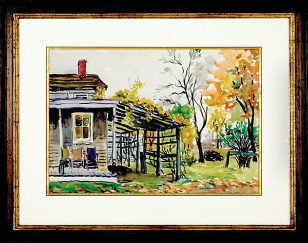 Alabama Homestead Oil Painting by John Kelly Fitzpatrick