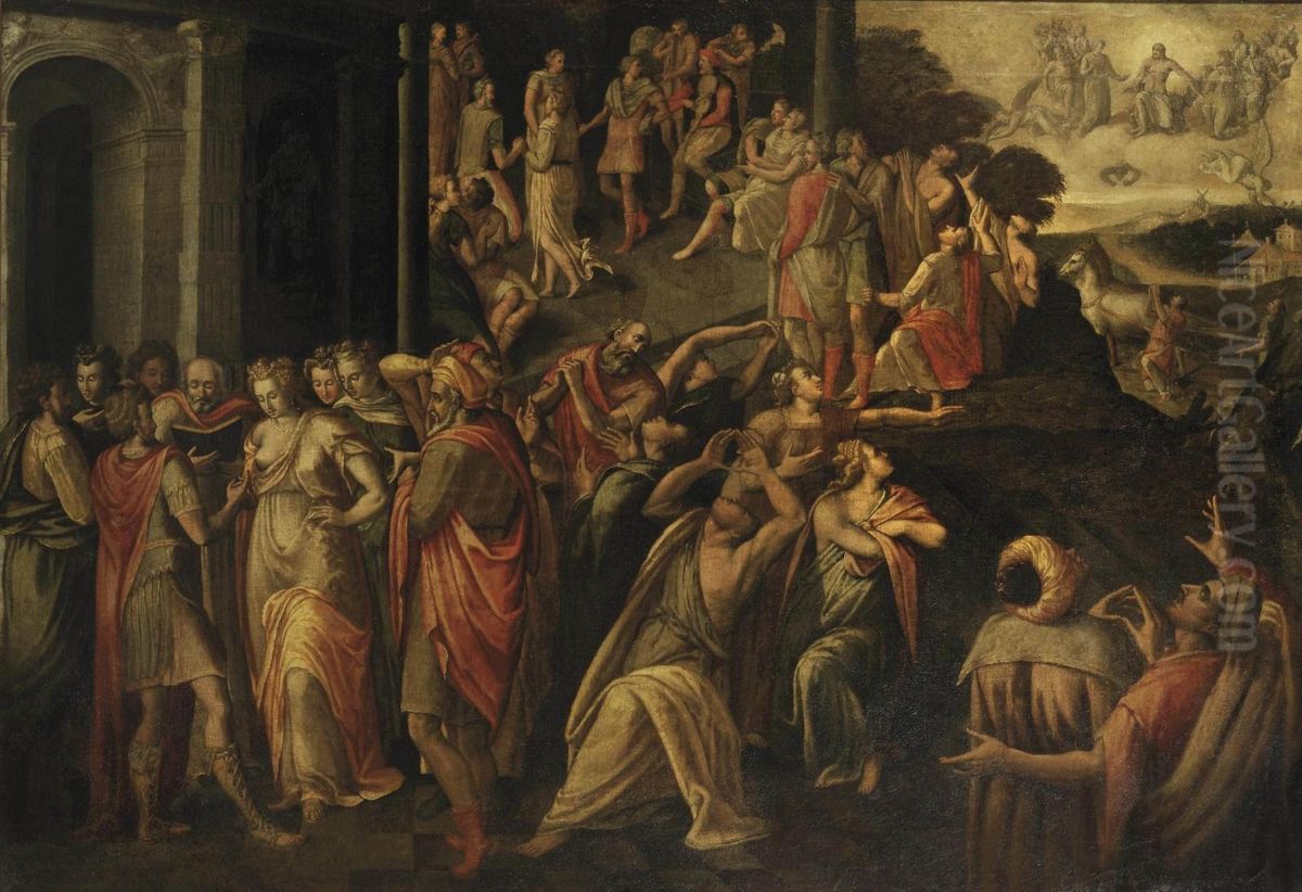 The Last Judgment Oil Painting by Frans Floris