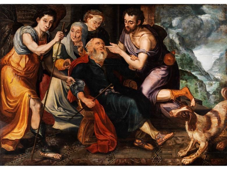 Biblische Darstellung Aus Der Geschichteabrahams Oil Painting by Frans Floris