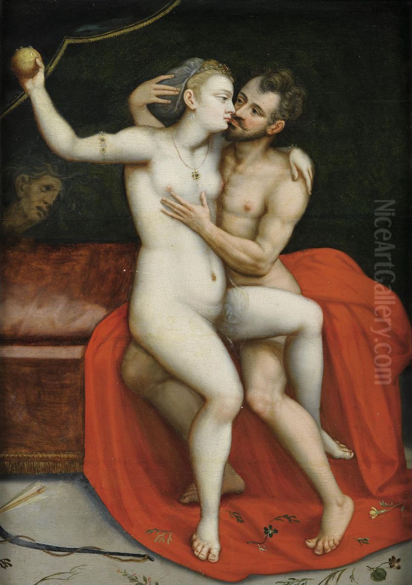 Mars And Venus Oil Painting by Frans Floris
