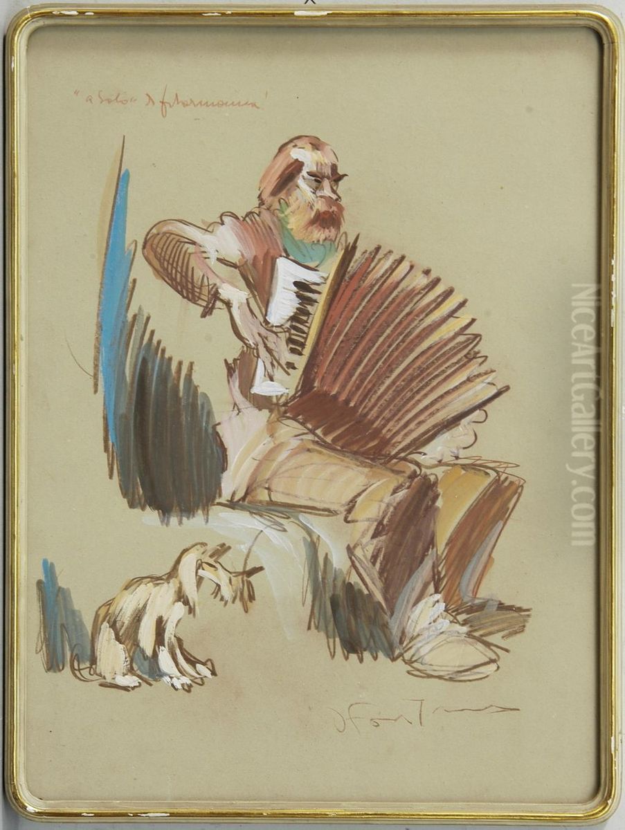 A Solo Oil Painting by Daniele Fontana