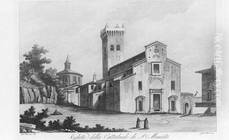 [viaggio Pittorico Della Toscana. Oil Painting by Francesco Fontana