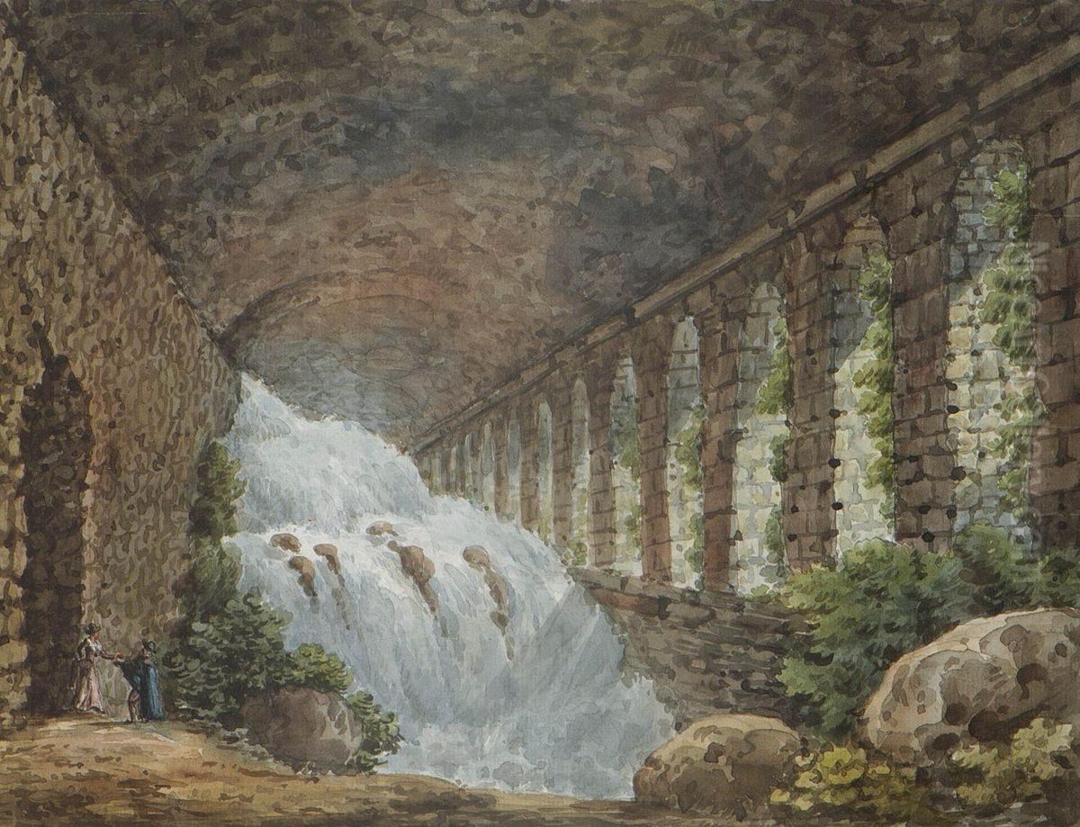 Halle Im Oberen Stock. Auf Dem Untersatz Englisch Bezeichnet Und Signiert Sowie O. M. Nummiert 