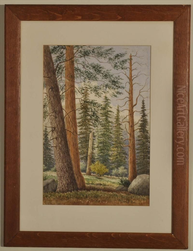 Depicting A High Country Landscape Probably Santa Barbara Vicinity Oil Painting by Henry Chapman Ford