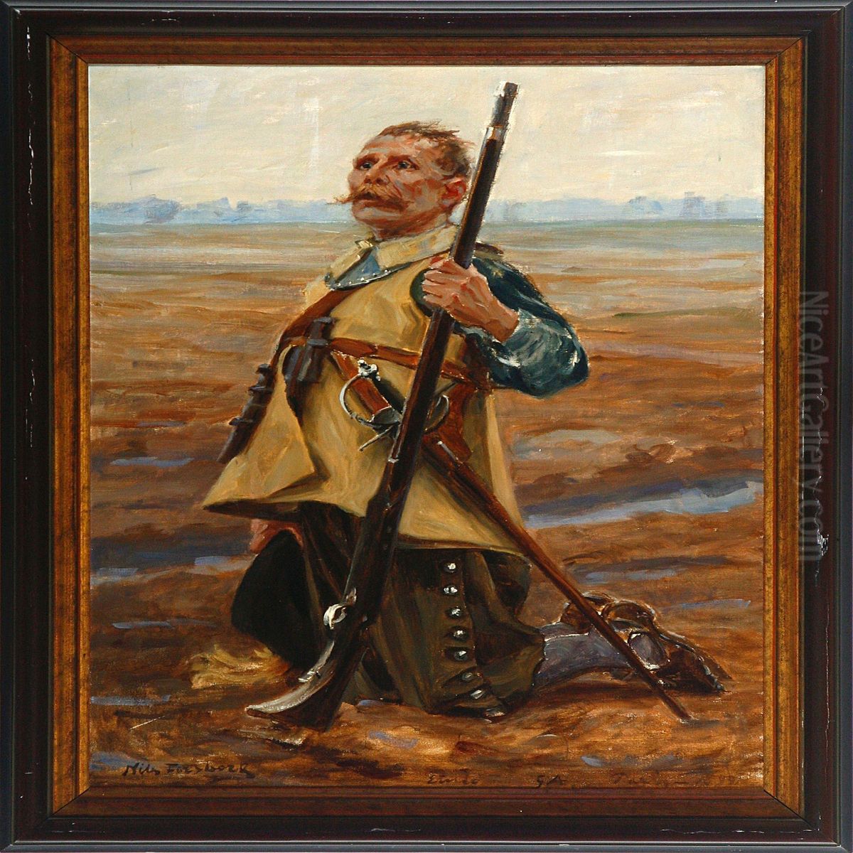 Etude Till Ga Oil Painting by Nils The Elder Forsberg