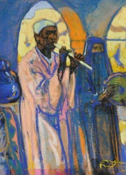 Scene Orientaliste Oil Painting by Fortuney