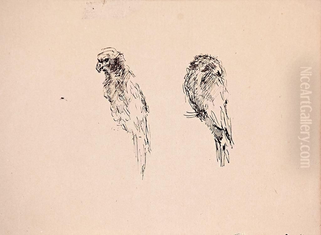 Loros Oil Painting by Mariano Jose Maria Bernardo Fortuny y Carbo