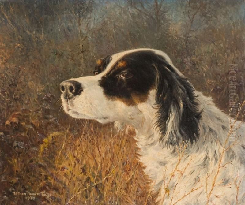 English Setter Oil Painting by William Harden Foster