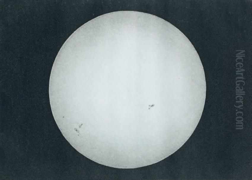 Image Photographique Du Soleil Obtenueen Un Soixantieme De Seconde Oil Painting by Leon Foucault