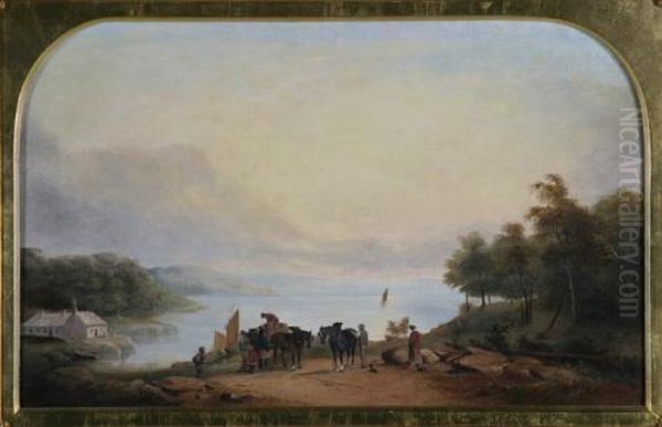 Misty Sailing Morn Oil Painting by Joseph Fowles