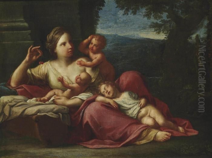 Charity Oil Painting by Marcantonio Franceschini)