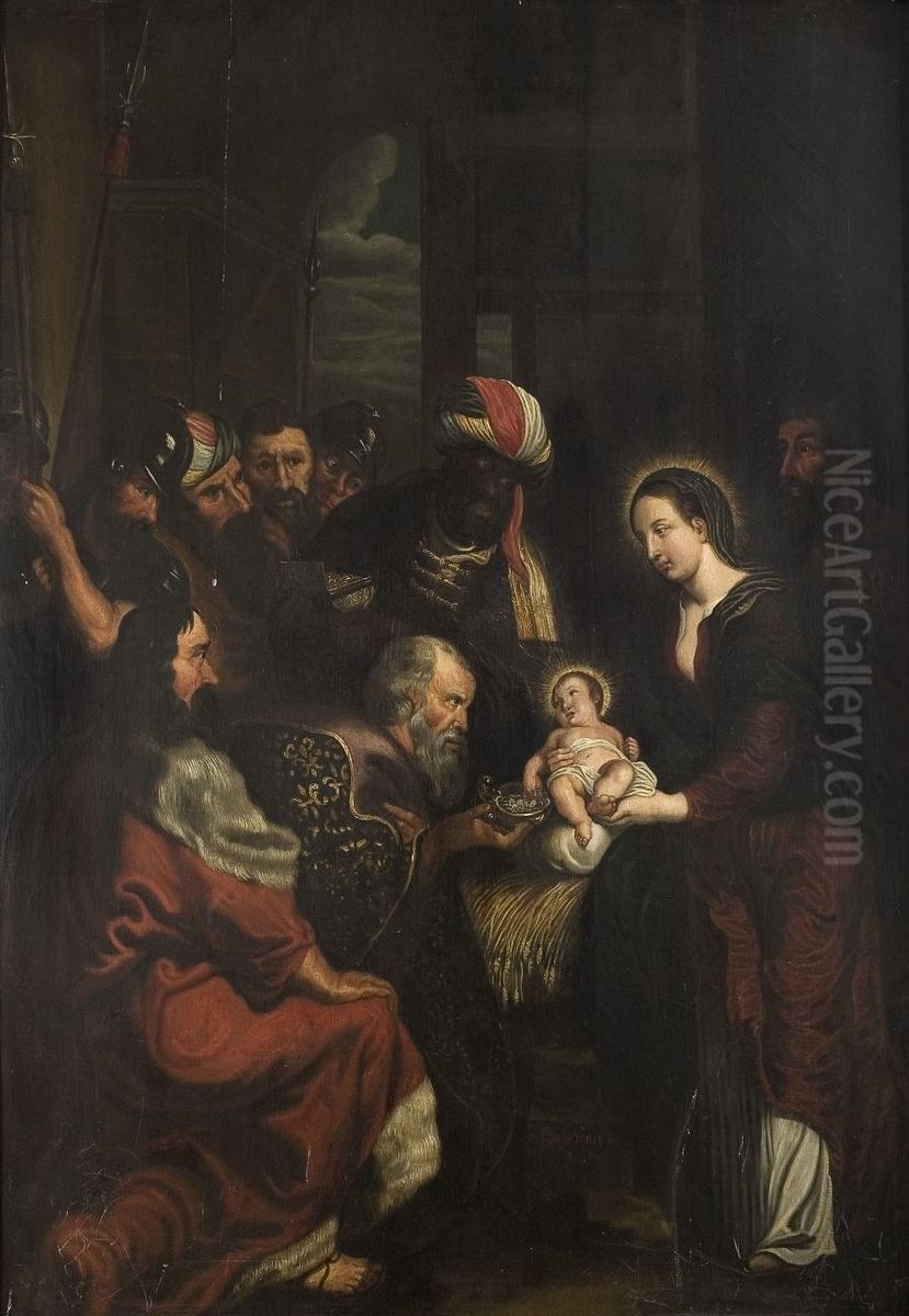 Anbetung Der Konige Oil Painting by Franz Friedrich Franck